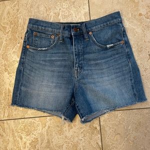 Madewell High Rise Denim Shorts